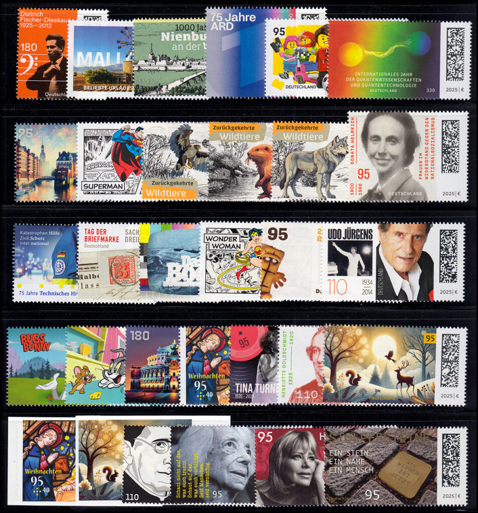 Briefmarkenausgaben Deutschland 2025 - Teil 2