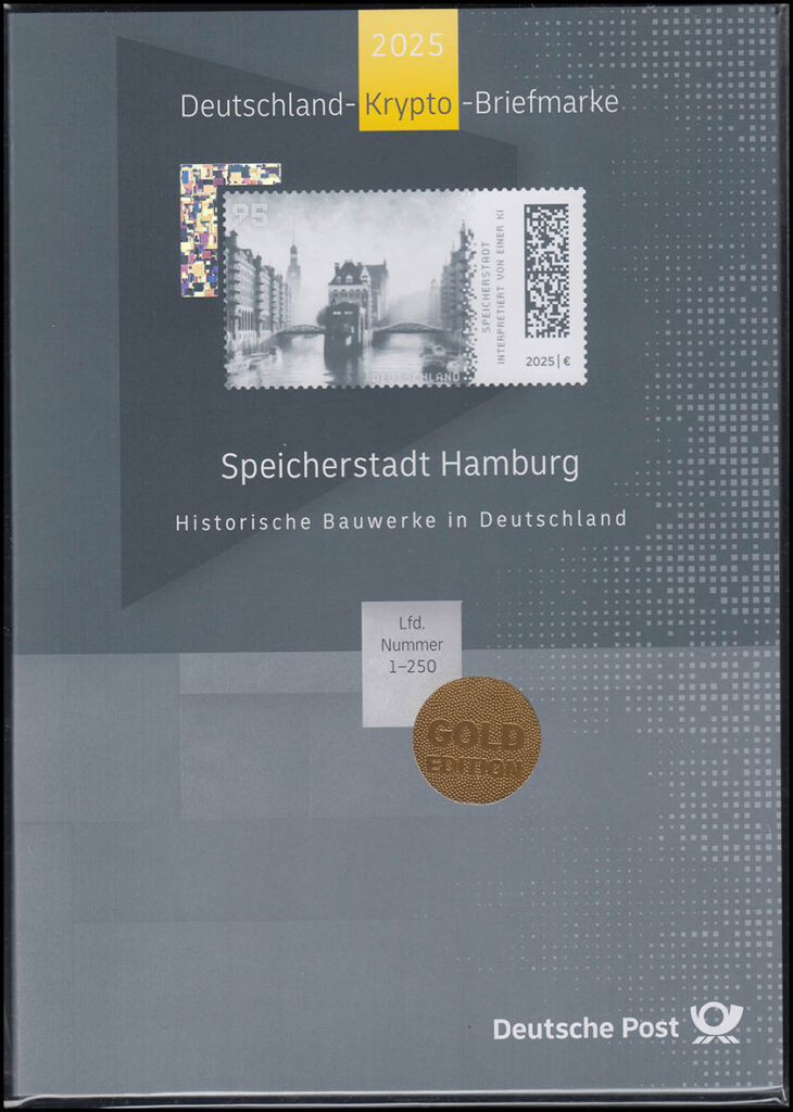 MH 132 Speicher-Stadt Hamburg Krypto-Ausgabe, Gold-Edition