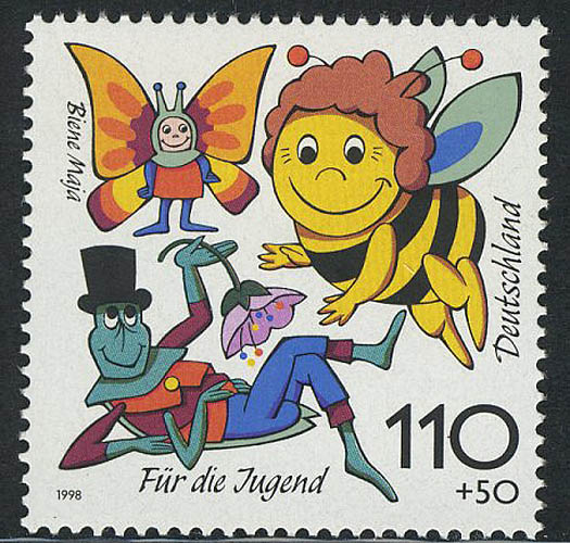 Biene Maja und ihre Freunde, Briefmarke von 1998